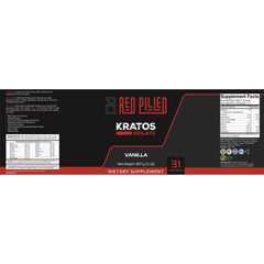 Kratos - Whey Protein Isolate - 31 Servings - Red Pilled Supplements 