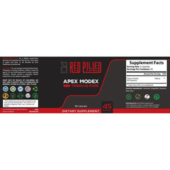 Apex ModeX - 90 Capsules - 45 Servings - Red Pilled Supplements 