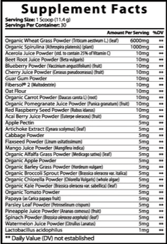 Organic Super Greens - Strawberry Watermelon - 30 Servings - Red Pilled Supplements 