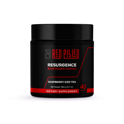 Resurgence - Pre-workout & Aminos (Raspberry Iced Tea) - 40 Servings - Red Pilled Supplements 