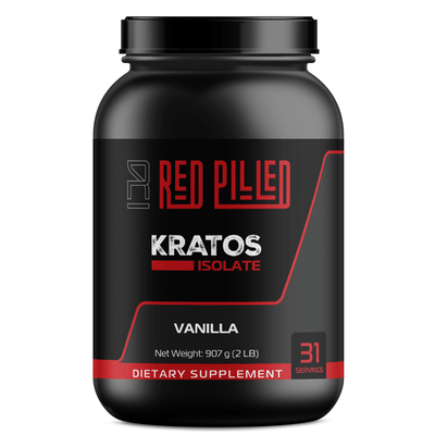 Kratos - Whey Protein Isolate - 31 Servings - Red Pilled Supplements 